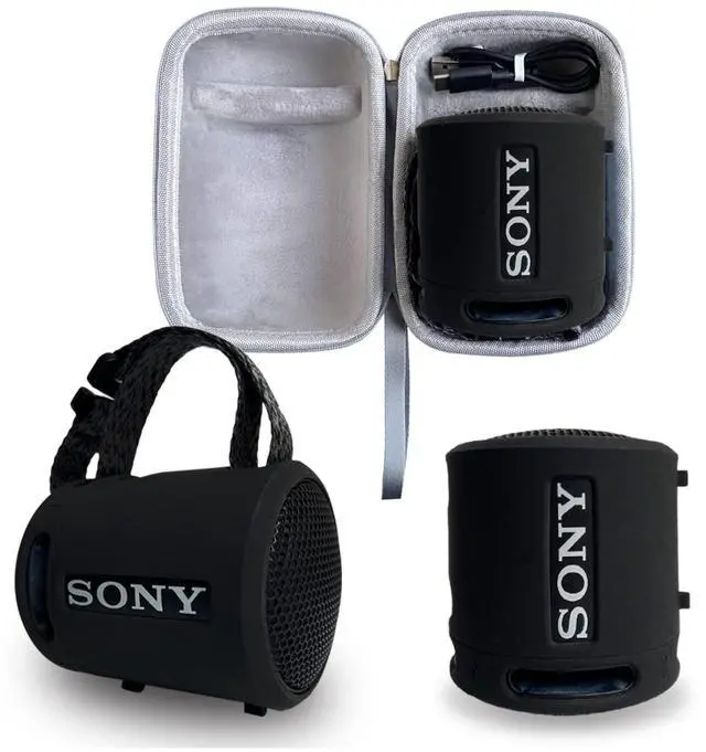 Main image of Protective Case for Sony SRS-XB100/XB13 Bluetooth Speaker | Silicone Cover and Hard Carrying Case for SRS-XB13/XB100 Speaker Accessories