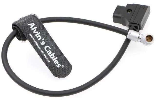 Alt view image 6 of 6 - Rotatable Right Angle 2 Pin Z CAM E2 S6/F6 Power Cable Adjustable 90 Degrees 2 Pin Male to D-tap Cord