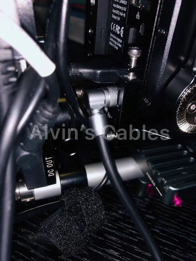 Alt view image 4 of 6 - Rotatable Right Angle 2 Pin Z CAM E2 S6/F6 Power Cable Adjustable 90 Degrees 2 Pin Male to D-tap Cord