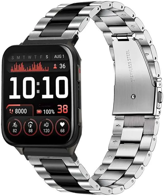 Main image of Compatible with Garmin Venu X1 Bands, Quick Release Stainless Steel Metal Replacement Straps Compatible with Garmin Venu X1 Smartwatch