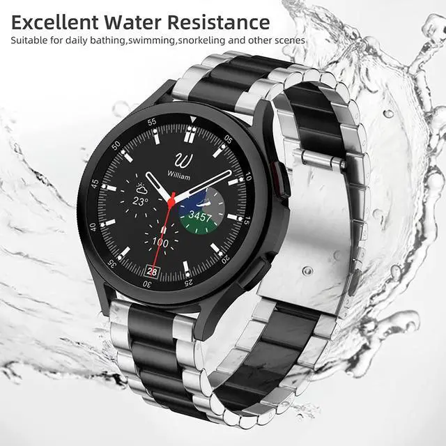 Alt view image 2 of 6 - Compatible with Garmin Venu X1 Bands, Quick Release Stainless Steel Metal Replacement Straps Compatible with Garmin Venu X1 Smartwatch