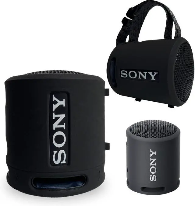 Alt view image 4 of 6 - Protective Case for Sony SRS-XB100/XB13 Bluetooth Speaker | Silicone Cover and Hard Carrying Case for SRS-XB13/XB100 Speaker Accessories