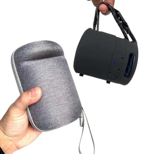 Alt view image 3 of 6 - Protective Case for Sony SRS-XB100/XB13 Bluetooth Speaker | Silicone Cover and Hard Carrying Case for SRS-XB13/XB100 Speaker Accessories