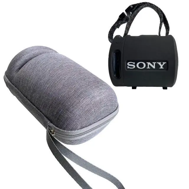 Alt view image 6 of 6 - Protective Case for Sony SRS-XB100/XB13 Bluetooth Speaker | Silicone Cover and Hard Carrying Case for SRS-XB13/XB100 Speaker Accessories