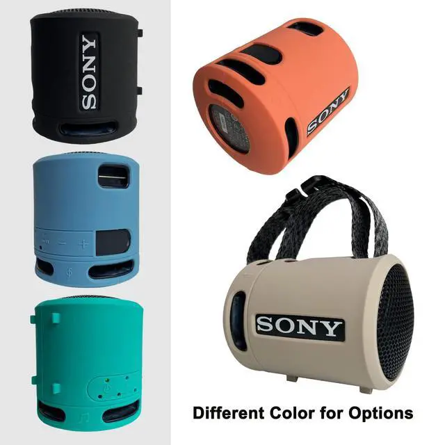 Alt view image 5 of 6 - Protective Case for Sony SRS-XB100/XB13 Bluetooth Speaker | Silicone Cover and Hard Carrying Case for SRS-XB13/XB100 Speaker Accessories