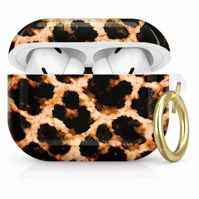 Main image of Compatible with AirPod Pro 2nd/1st Generation Case Cover with Key Chain,Full Protective Shockproof Wireless Headphone Case for Airpod Pro 2023/2022/2019(Leopard Art)