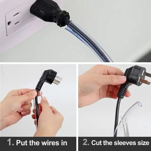 Alt view image 3 of 6 - Dog and Cat Cord Protector, Cable Sleeve for USB Charge/Power 2Pack