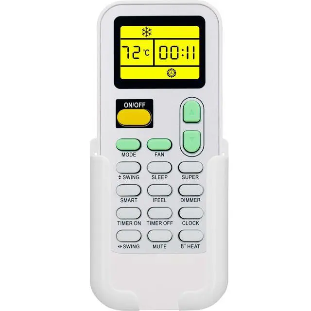 Alt view image 5 of 7 - Replacement Remote Control for Hisense Portable Air Conditioner DG11J1-98, AP-10CR1SEPS, with Backlit, Wall Mounting Bracket