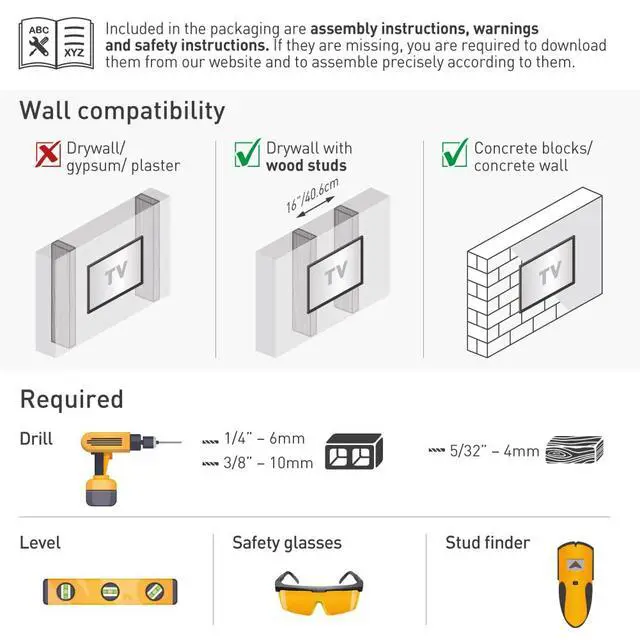 Alt view image 5 of 6 - TV Wall Mount, 13-90 inch Dual Arm Full Motion Articulating - 4 Movement Flat/Curved Screen Bracket, Holds up to 132 lbs, Extra Stable, Fits LED OLED LCD