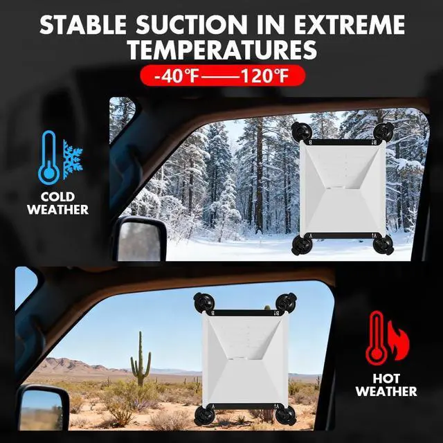 Alt view image 4 of 7 - Starlink Mini Mount Car Suction Cup for Car Windows & Sunroofs, Strong Suction for Stable Satellite Signal on RVs, Boats, Road Trips