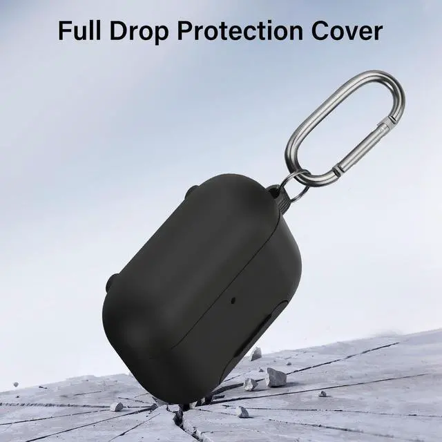 Alt view image 6 of 6 - Magnetic Lock Lid Case Compatible with AirPods Pro 3 | Built-in Phone Stand, MagSafe Ready, Shockproof Protective Cover with Lanyard
