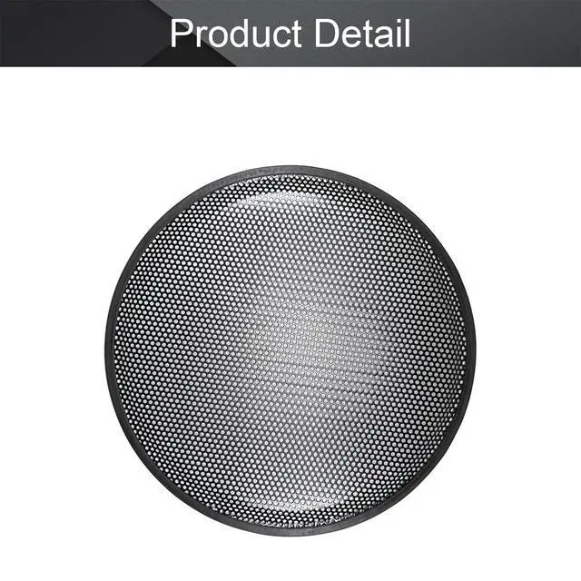 Alt view image 3 of 5 - 15" Speaker Grill Cover, Subwoofer Grill Cover, Metal Frame with Metal Mesh | Speaker SubWoofer Waffle Grill Cover Guard Protector for Car Audio Cabinets, Home Theater with Clips and Screws