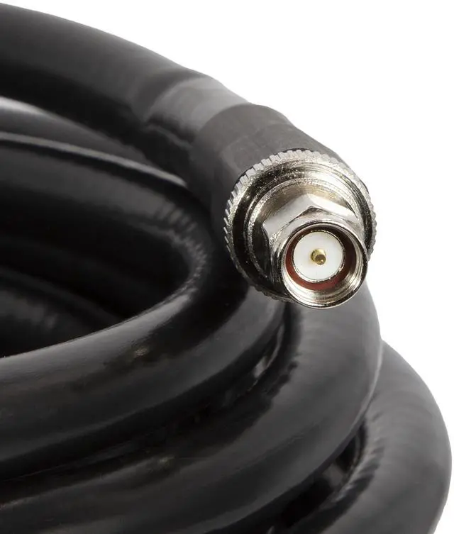 Alt view image 3 of 6 - LMR400 30' (10m) Ultra-Low Loss SMA Extension Cable - 50, Male-to-Female, Black, Suitable for RF Applications, Ham Radios, SDR Systems, Industrial or Commercial RF Equipment, and Antennas
