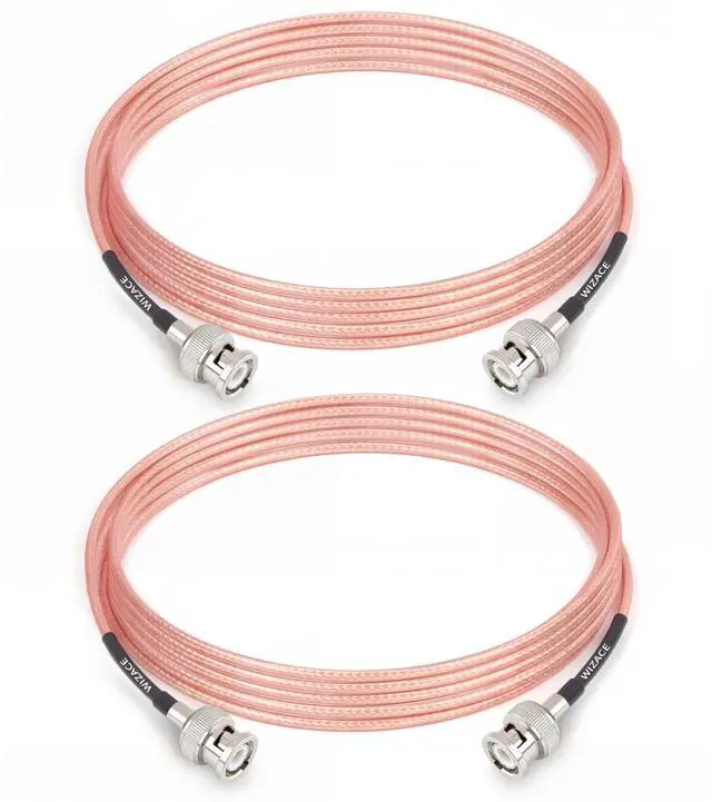 Main image of 6ft BNC Male to Male Cable 2PCS, RG316 Low Loss BNC Male to Male Extension Coax Cable for Antenna Analyzer, CB Radio, Security CCTV Camera