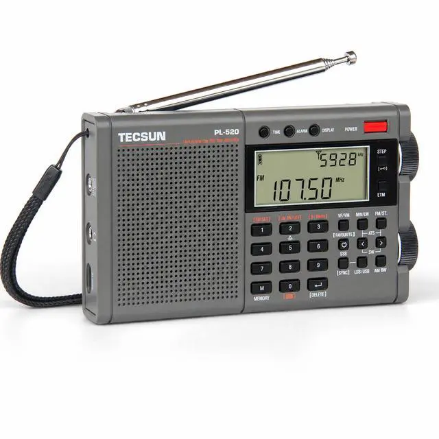 Alt view image 2 of 7 - PL-520 Portable AM FM Shortwave Radio with DSP SSB Receiver | Great Receiption, Sleep Timer, Travel and Emergency Radio