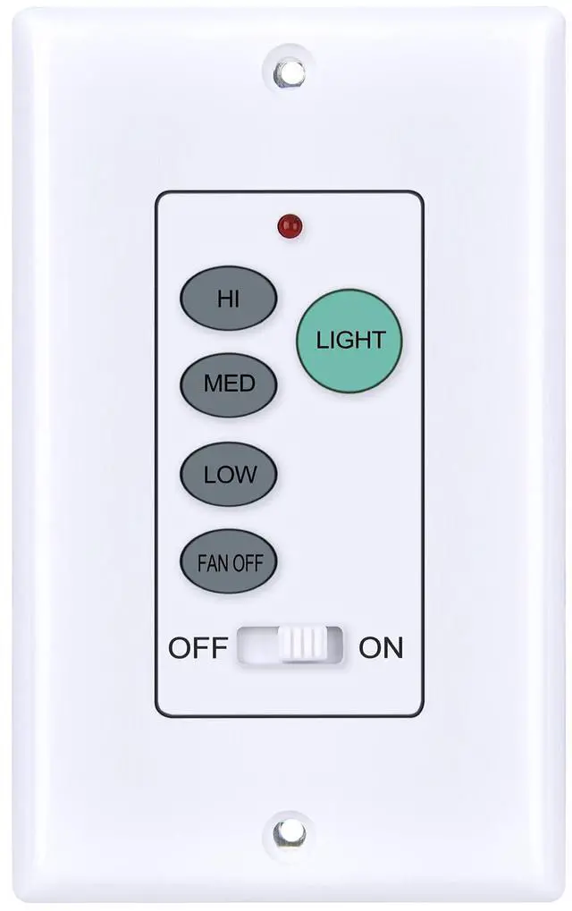 Main image of UC9050T Universal Ceiling Fan Remote Control, 3 Speed Wall Control for Hampton Bay, for Harbor Breeze, for Hunter