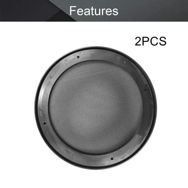Alt view image 4 of 7 - 2Pcs 8" Speaker Grill Cover, Metal Frame with Metal Mesh | Car Audio Speaker SubWoofer Waffle Grill Cover Guard Protector for Cabinets, Home Theater with Screws