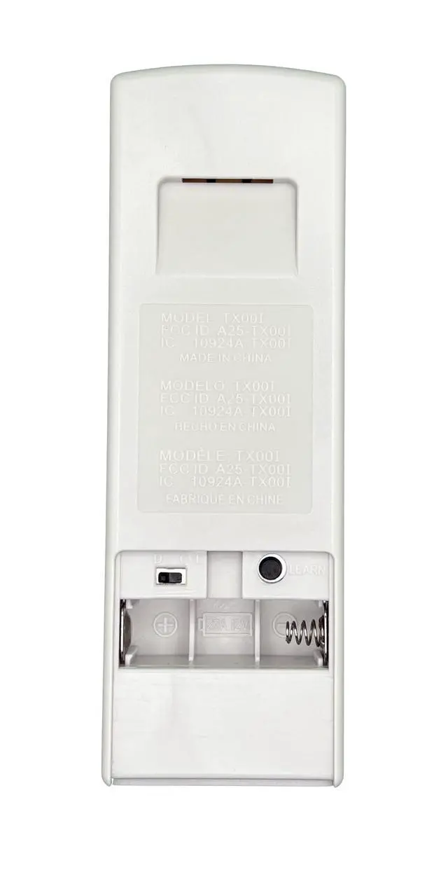 Alt view image 3 of 3 - A25-TX00I / A25-TX001 / TR258A / KUJCE10512 for Harbor Breeze Ceiling Fan Remote Control by MFP // Includes Special Battery //