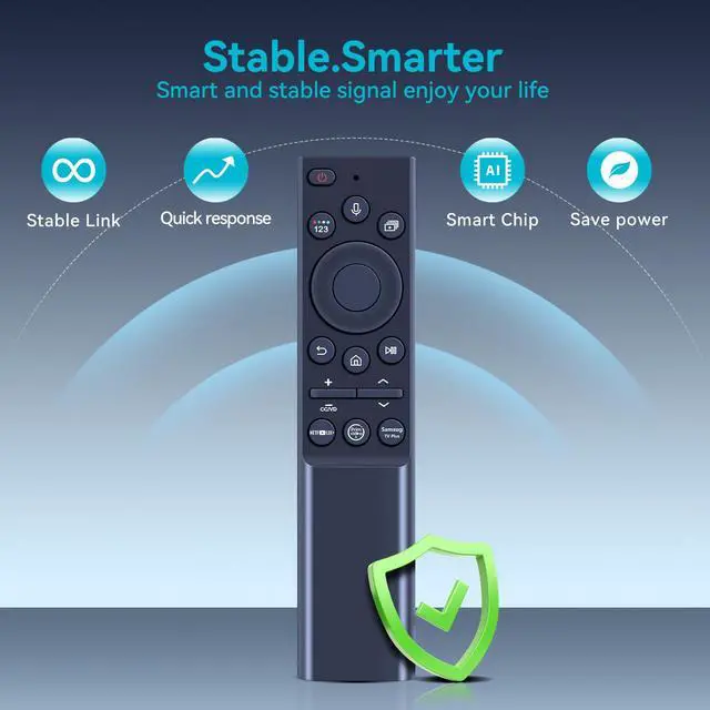 Alt view image 2 of 7 - BN59-01357A Replacement Voice Remote Control fit for Samsung Smart TVs | Compatible with Samsung QLED Series Smart TV Also BN59-01357F BN59-01357P TM2180E Full Function Replacement