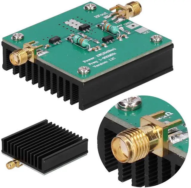 Alt view image 7 of 7 - Amplifier Module 12VDC RF Power Wideband Professional Module with Large Heat Dissipation Area