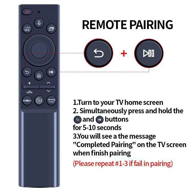 Alt view image 7 of 7 - BN59-01357A Replacement Voice Remote Control fit for Samsung Smart TVs | Compatible with Samsung QLED Series Smart TV Also BN59-01357F BN59-01357P TM2180E Full Function Replacement