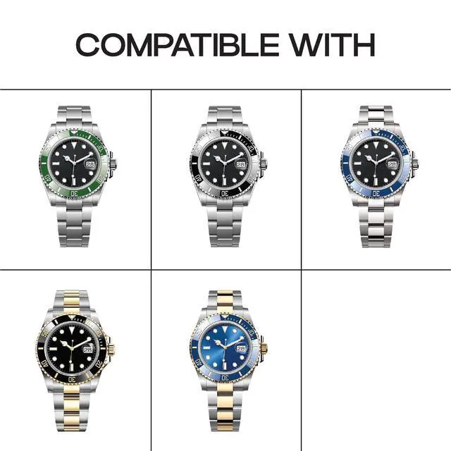 Alt view image 3 of 6 - Luxury Watch Protection Film for Rolex Submariner Date (41mm) - Anti-Scratch TPU Guard for Case & Oystersteel Bracelet - Invisible Self-Healing Finish (2-Pack) - Compatible with Ref. 126610