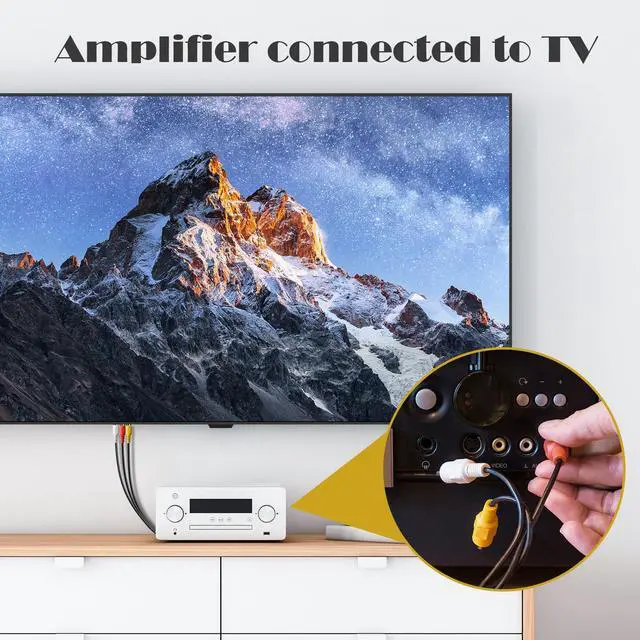 Alt view image 4 of 6 - 3RCA Cable 10Pack 6ft Audio Video Composite 3-Male to 3-Male DVD Cable for TV, VCR, DVD