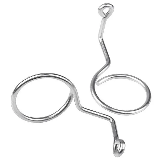 Alt view image 3 of 7 - 50 Pieces 2" Diameter Screw Mount Bridle Rings, Heavy Duty Cable and Wire Support, Metal Cable Ring Hangers for Low Voltage Cable Wire Management