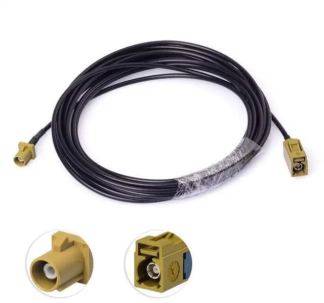 Main image of wlaniot Fakra K Female to Male Pigtail Cable RG174 16.4ft Sirius Antenna Extension Cable Truck/RV XM Satellite Radio Antenna