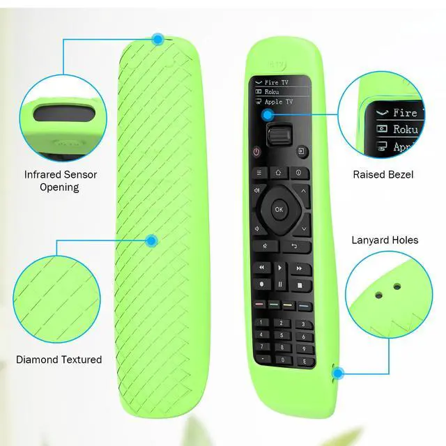Alt view image 3 of 6 - Case for SofaBaton U2 Universal Remote Silicone Cover Protector Green Skin Glow in Dark