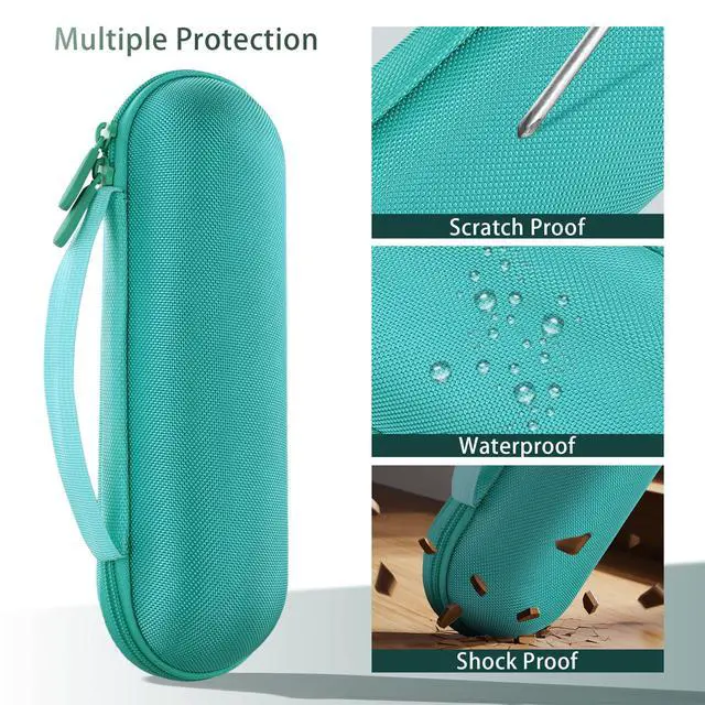 Alt view image 3 of 7 - Hard Case for Beats Pill - Speaker Mint Green | EVA case construction, Water-resistant design, Dust-resistant design, Case only