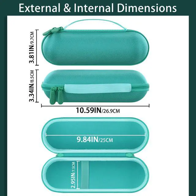 Alt view image 5 of 7 - Hard Case for Beats Pill - Speaker Mint Green | EVA case construction, Water-resistant design, Dust-resistant design, Case only