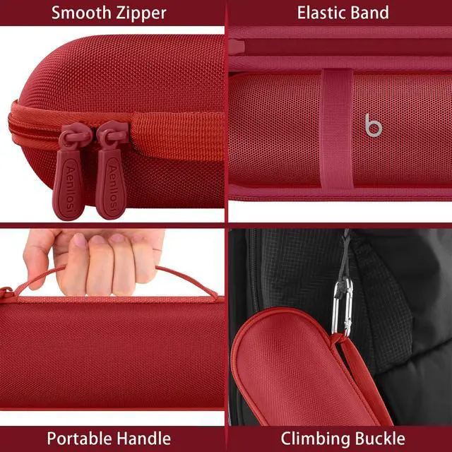 Alt view image 2 of 7 - Hard Case for Beats Pill - Speaker Statement Red | EVA case construction, Water-resistant design, Dust-resistant design, Case only