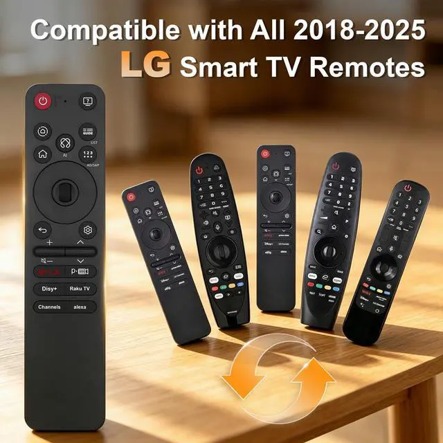Alt view image 3 of 7 - Remote for LG Smart TV, Replacement Magic Voice and Pointer Remote Control for 2019 to 2025 LG WebOS TV,Compatible AN-MR25GA/MR24GA/MR23GA,AN-MR22GA/22GN/MR21GA,for UHD OLED QNED NanoCell 4K 8K(25GA)