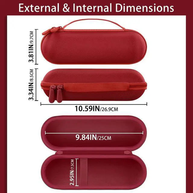 Alt view image 5 of 7 - Hard Case for Beats Pill - Speaker Statement Red | EVA case construction, Water-resistant design, Dust-resistant design, Case only