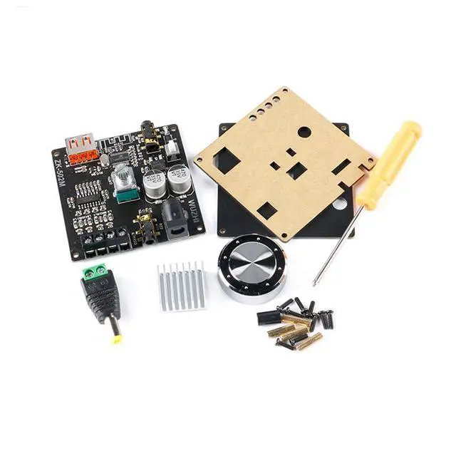 Alt view image 4 of 5 - ZK-502M 50W+50W Bluetooth-Compatible Amplifier Mini 2.0 Stereo Dual Channel AMP Power Output DC 12V AUX USB Input 502M