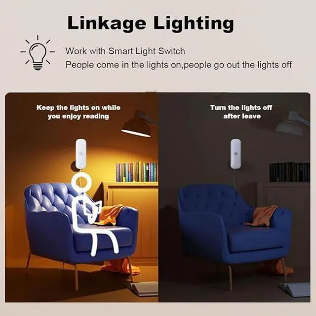 Alt view image 4 of 5 - Zigbee Motion Sensor, Pet Friendly, Compatible with Home Assistant, SmartThings, Aeotec, Homey, Hubitat, or Echo Devices with Built-in Zigbee Hub