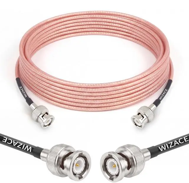 Main image of 15ft BNC Male to Male Cable, RG316 Low Loss BNC Male to Male Extension Coax Cable for Antenna Analyzer, CB Radio, Security CCTV Camera