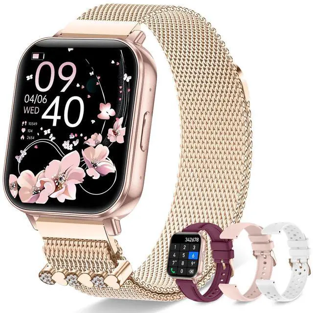 Main image of Smart Watch for Women (Answer/Make Call),1.85" Touchscreen Smartwatch with 120+ Sports Modes Sleep & Heart Rate Monitor Pedometer, Activity Fitness Watch for Android iPhone, 30 Days+ Battery Life