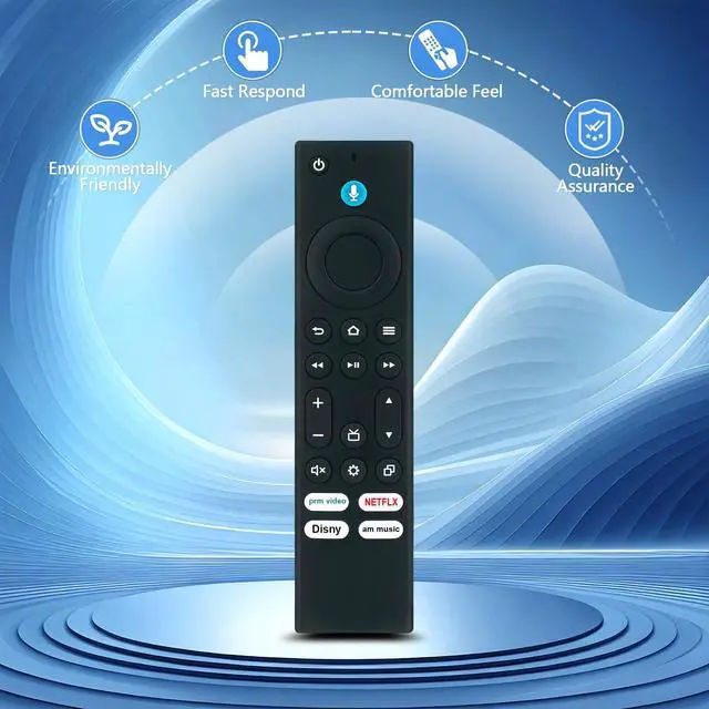 Alt view image 3 of 7 - New Replacement Voice Remote Control fit for Hisense Smart TV 43QD6QF | 50QD6QF 55QD6QF 65QD6QF 75QD6QF 85QD6QF 100QD6QF 55U65QF 65U65QF 85U65QF 75U65QF 100U65QF 43A4NF 40A4NF 32A4NF