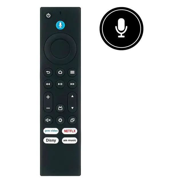 Alt view image 5 of 7 - New Replacement Voice Remote Control fit for Hisense Smart TV 43QD6QF | 50QD6QF 55QD6QF 65QD6QF 75QD6QF 85QD6QF 100QD6QF 55U65QF 65U65QF 85U65QF 75U65QF 100U65QF 43A4NF 40A4NF 32A4NF