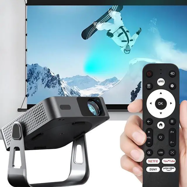 Alt view image 3 of 6 - Replacement Remote Control for VOPLLS Q5,VISSPL H86,Futuzen P30 Projectors