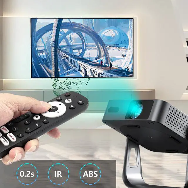 Alt view image 4 of 6 - Replacement Remote Control for VOPLLS Q5,VISSPL H86,Futuzen P30 Projectors