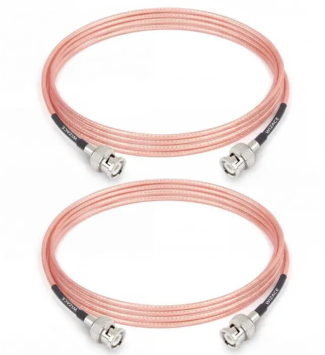 Main image of 5ft BNC Male to Male Cable 2PCS, RG316 Low Loss BNC Male to Male Extension Coax Cable for Antenna Analyzer, CB Radio, Security CCTV Camera
