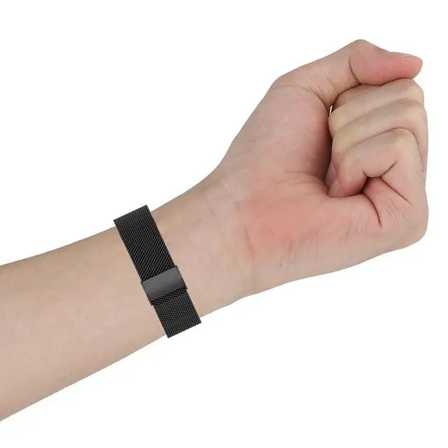 Alt view image 6 of 6 - Compatible with ALPHAGEAR Smartwatch Band, Stainless Steel Metal Mesh Bracelet for ALPHAGEAR Bravo II, Bravo XL, Raptor, Commander, Juliet