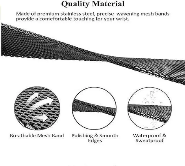 Alt view image 4 of 6 - Metal Strap for Samsung Galaxy Fit 3 Stainless Steel Bracelet Replacement Wristband