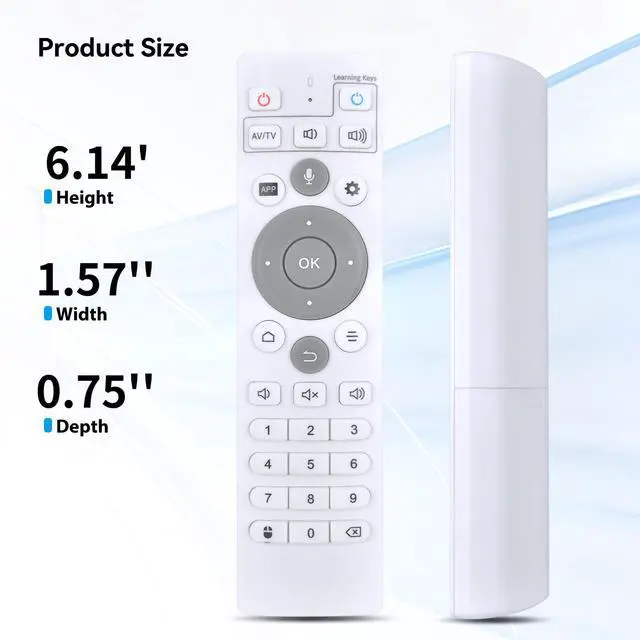 Alt view image 7 of 7 - Replacement Remote Control for UBox UBOX10, UBOX11, UBOX 12 PRO MAX TV Box | No Setup Required