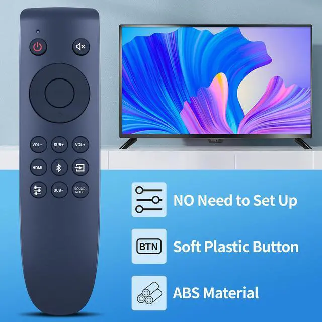 Alt view image 3 of 7 - Replacement Soundbar Remote Control for Onn 100002634 42" 5.1. 2. Dolby Atmos Sound Bar