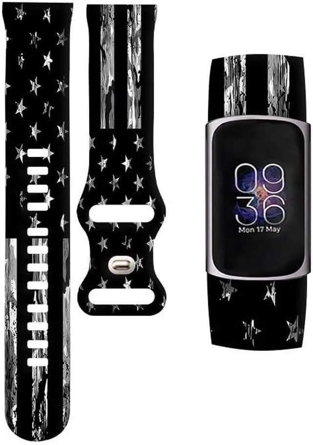 Alt view image 6 of 6 - Sport Bands Compatible with Charge 6 /Charge 5 for Women Men,Soft Waterproof Replacement Straps Wristbands for Charge Advanced Fitness Tracker-6