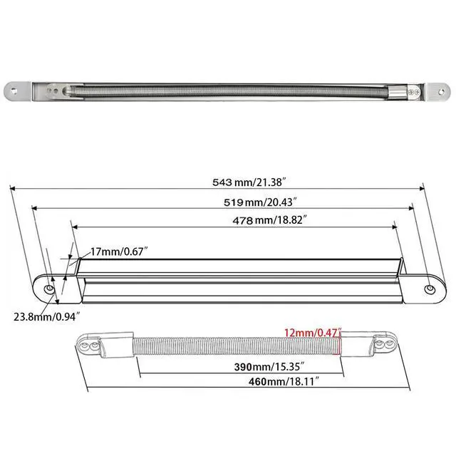 Alt view image 4 of 5 - 304 Stainless Steel Door Loop for Mortise Mounting Access Control Wire Protect, Prevents Pinch Damage for Ethernet and Power Cords